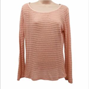 Moth‎ women’s peach knit longsleeve top size Medium